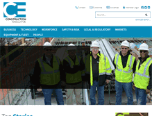 Tablet Screenshot of constructionexec.com